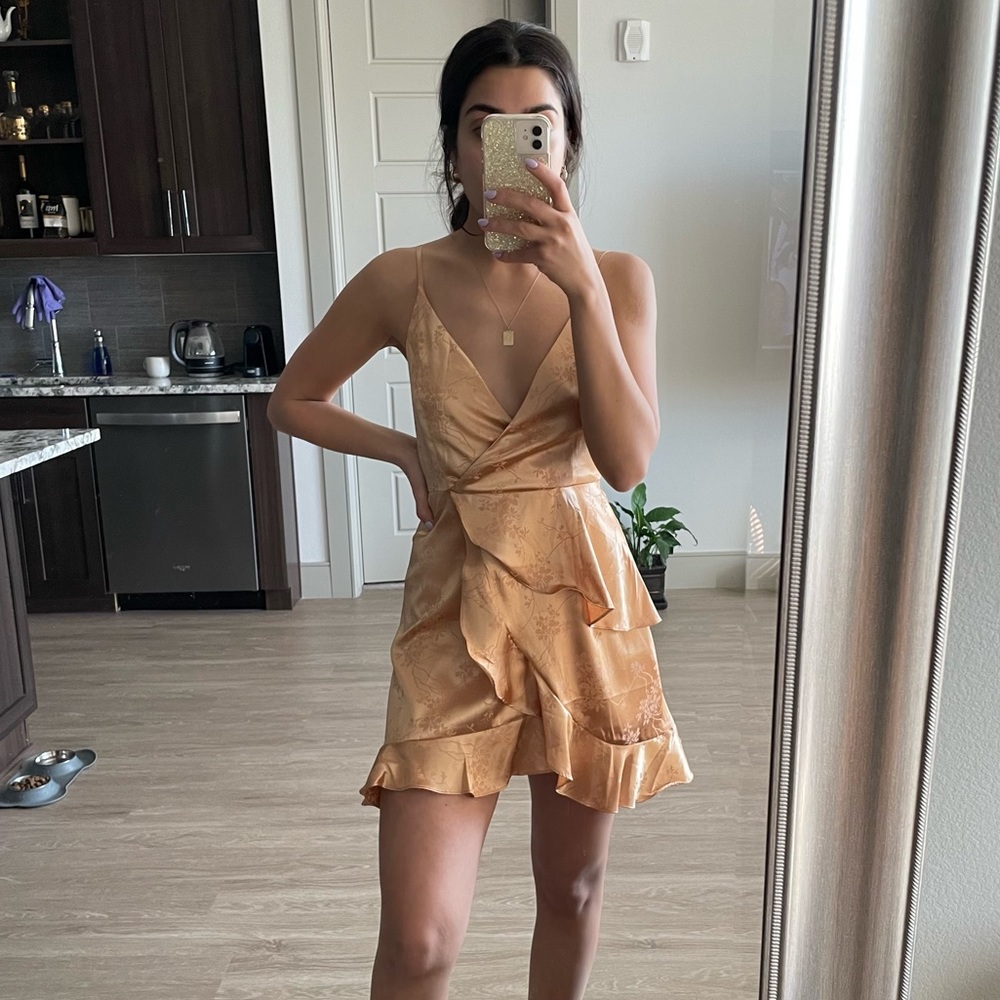 Gold Mini Dress